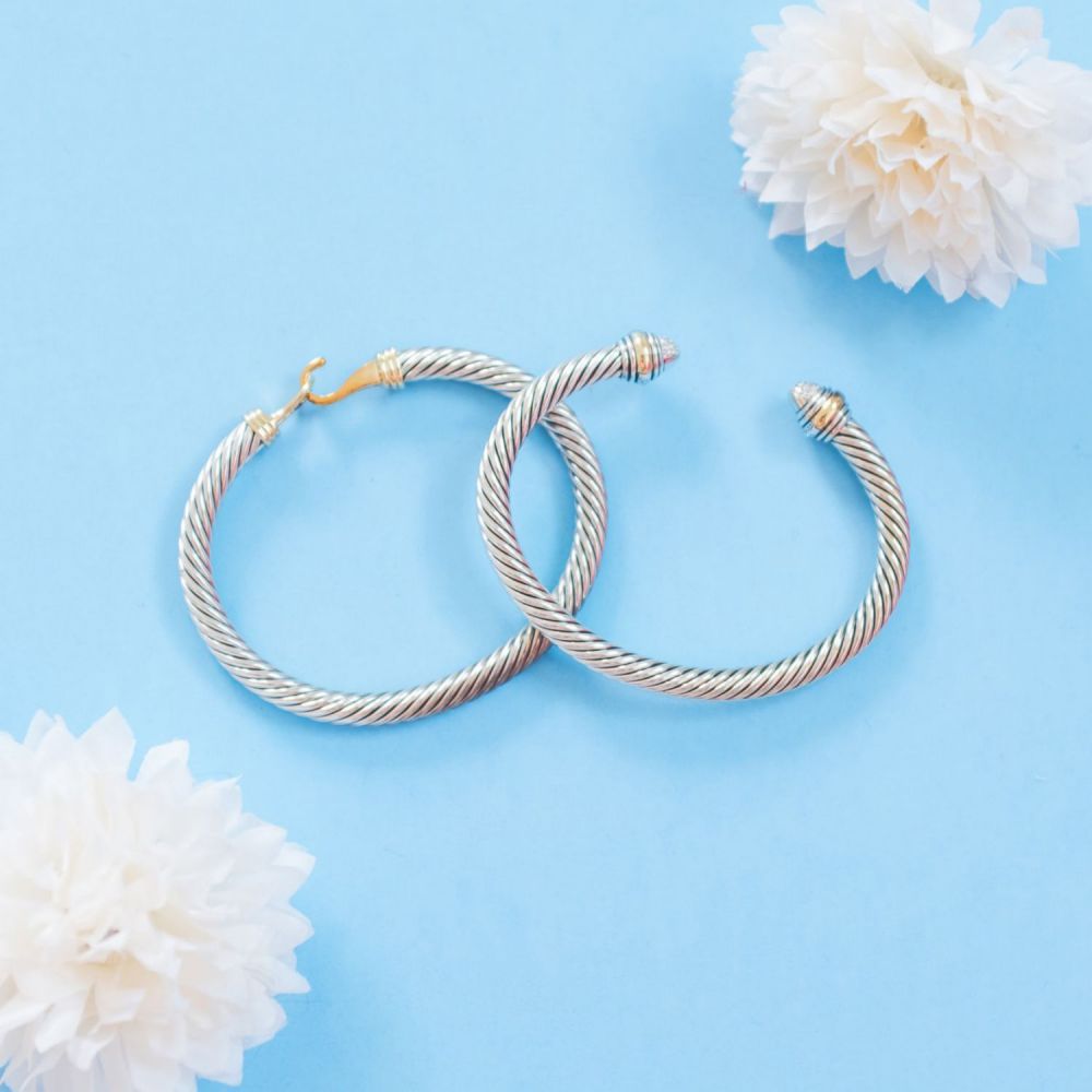 925 Sterling Silver hook bangle Bracelets Manufacturer